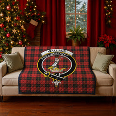 Wallace Weathered Tartan Crest Quilt