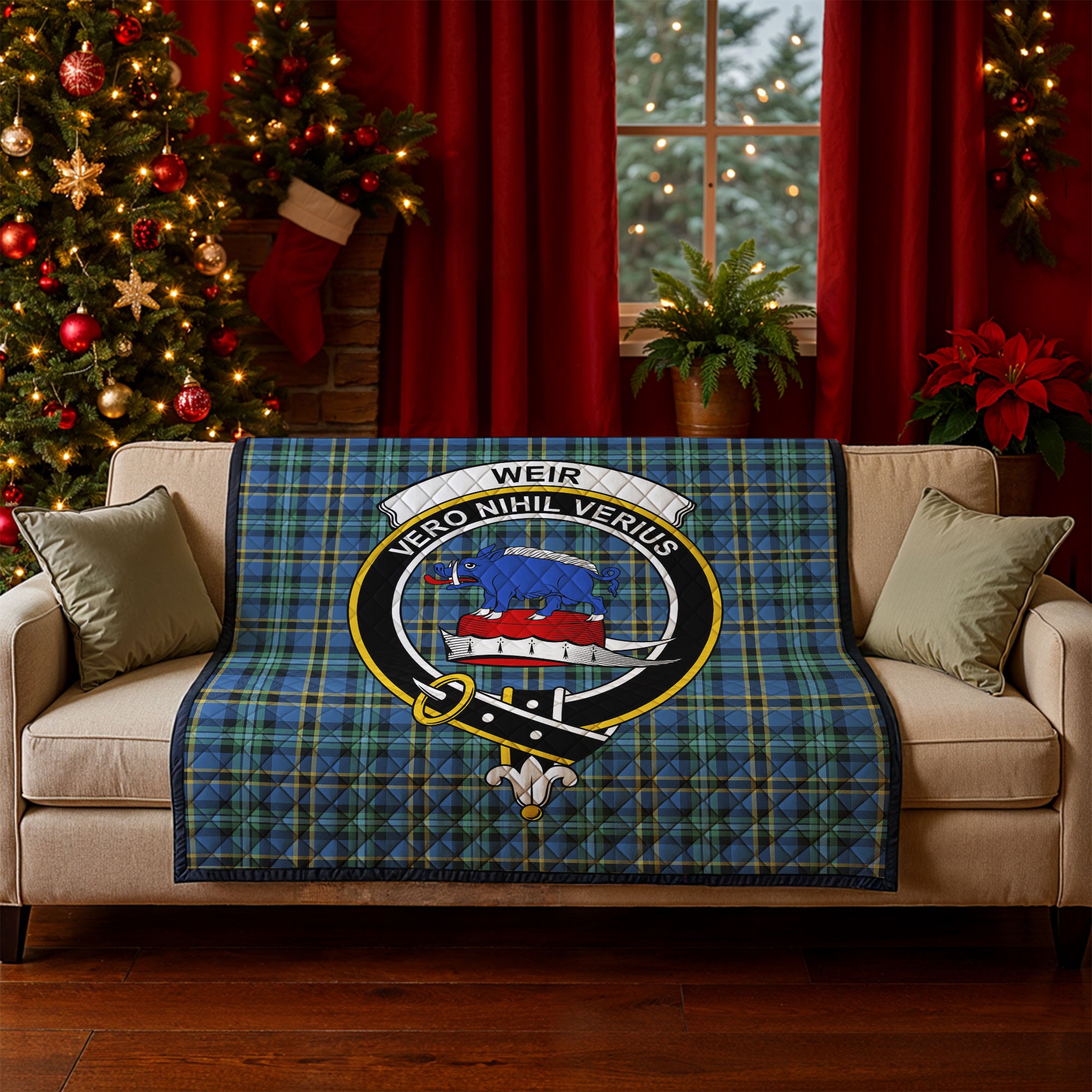 Weir Ancient Tartan Crest Quilt