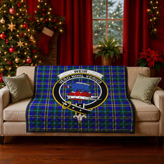 Weir Modern Tartan Crest Quilt