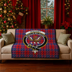 Wishart Dress Tartan Crest Quilt