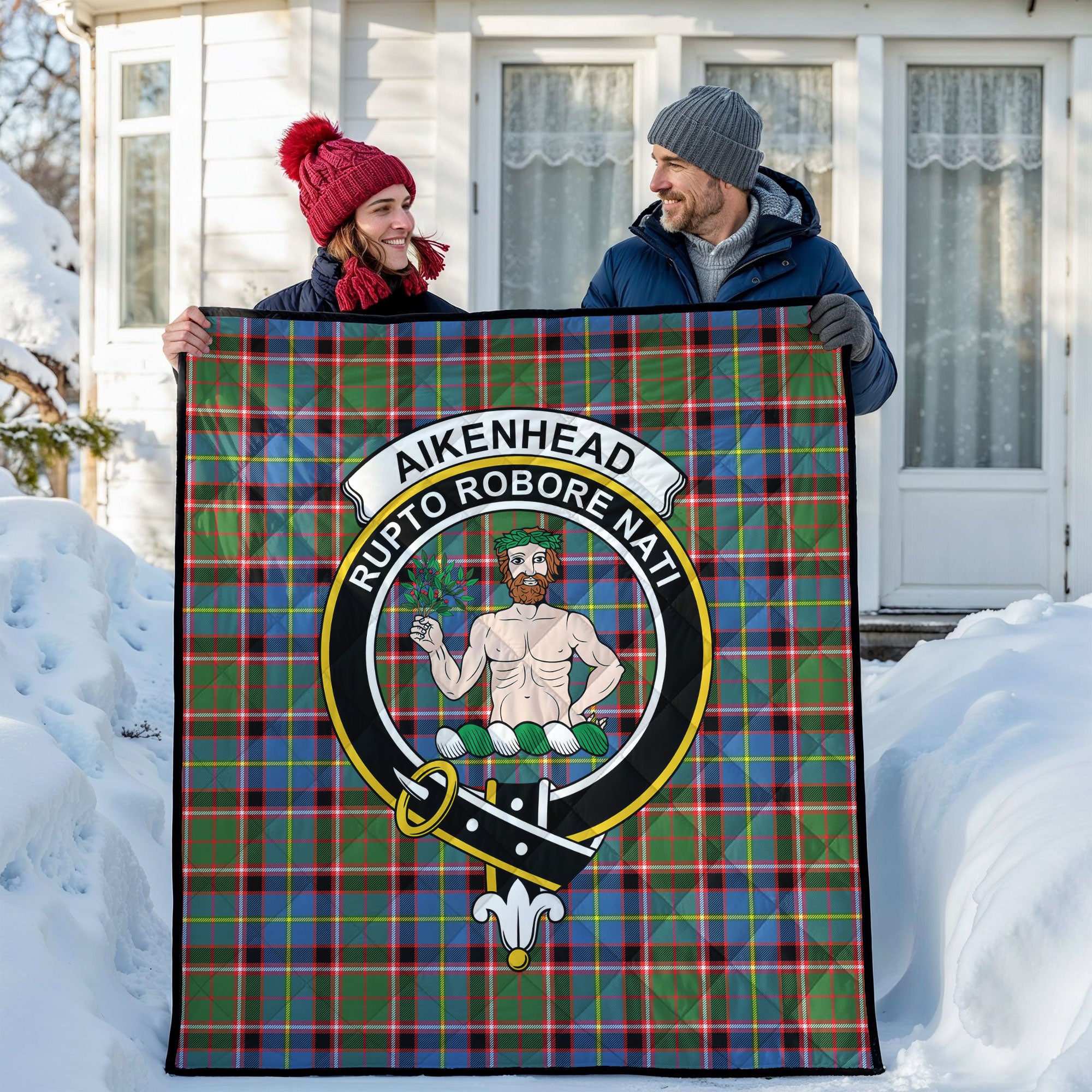 Aikenhead Tartan Crest Quilt