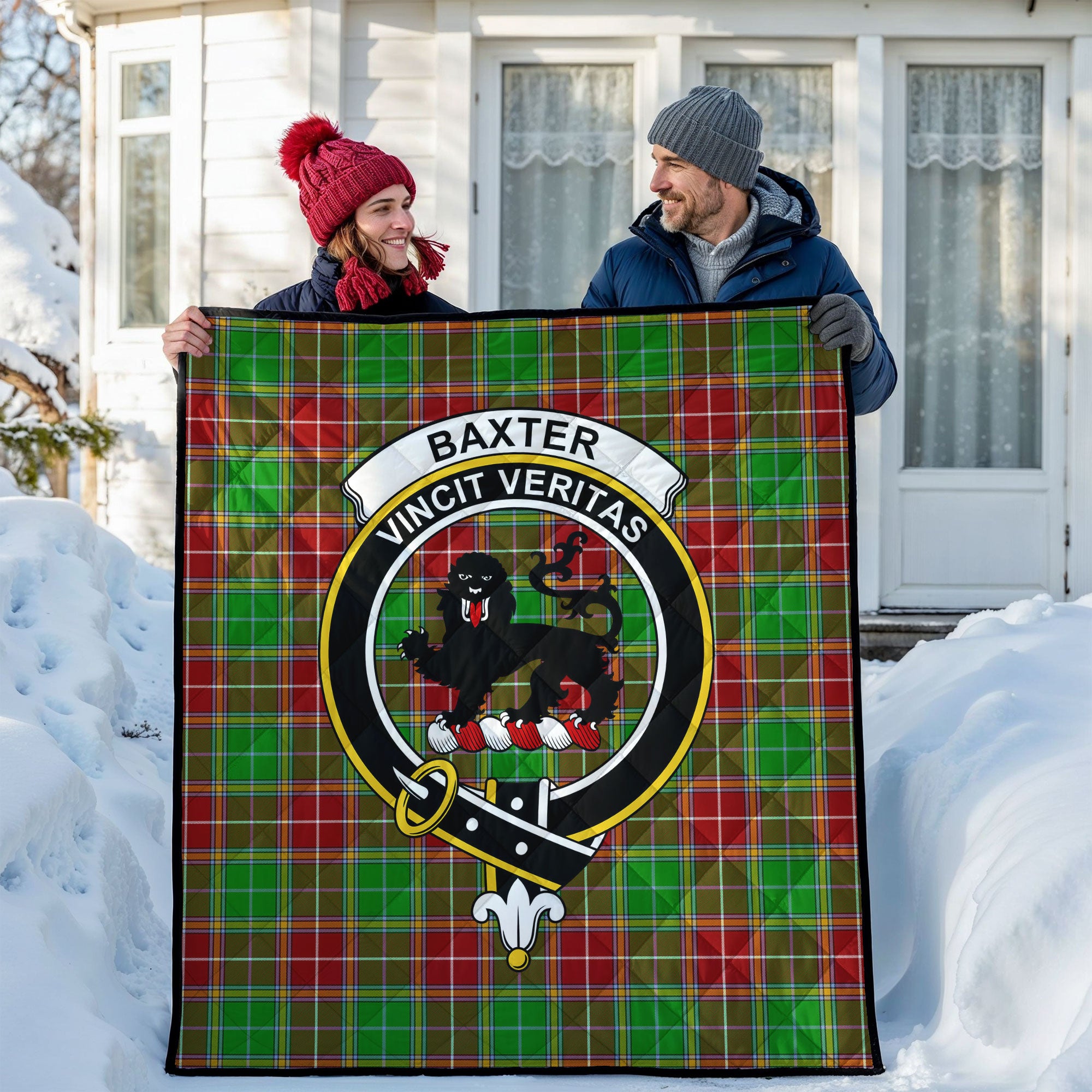 Baxter Modern Tartan Crest Quilt