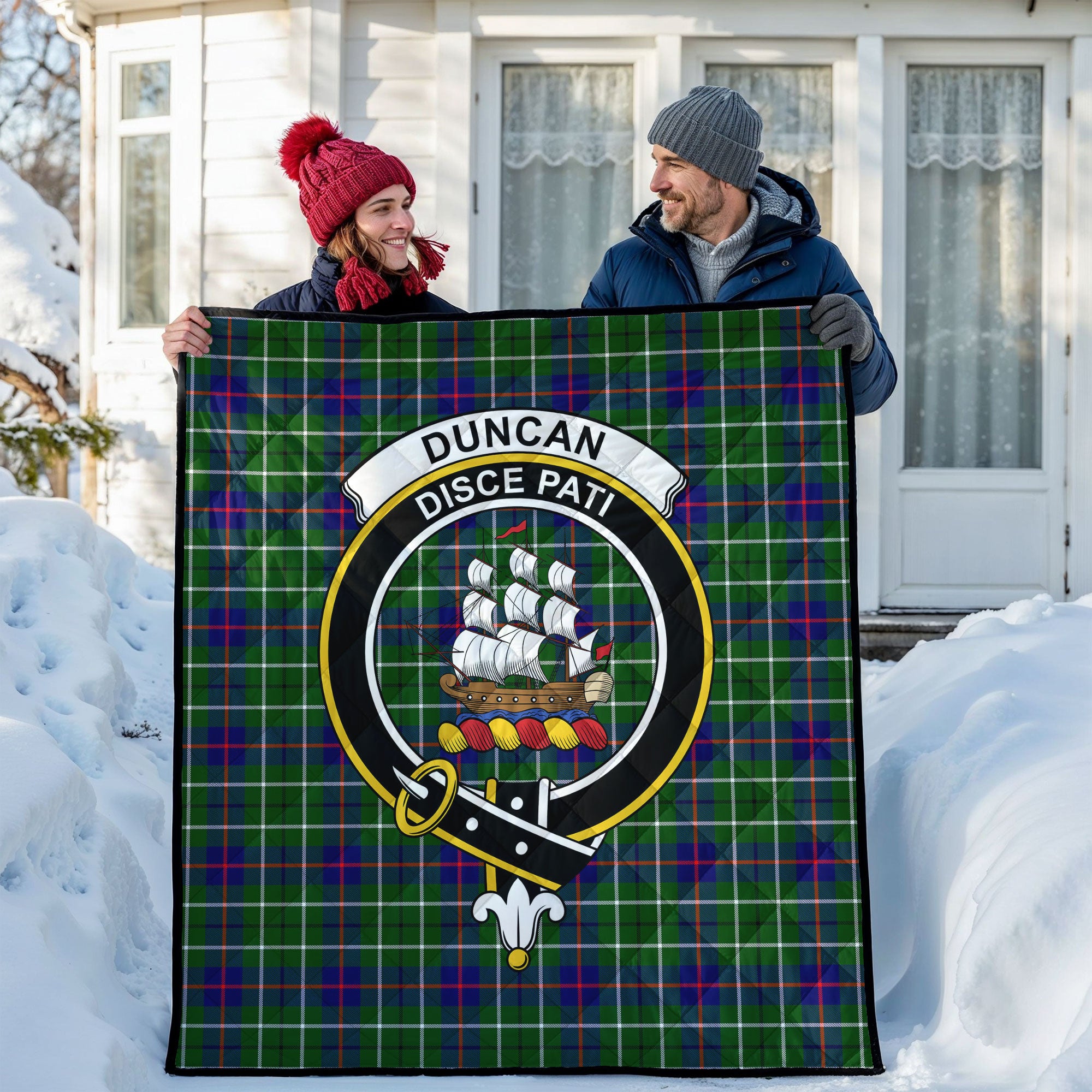 Duncan Modern Tartan Crest Quilt