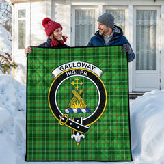 Galloway District Tartan Crest Quilt