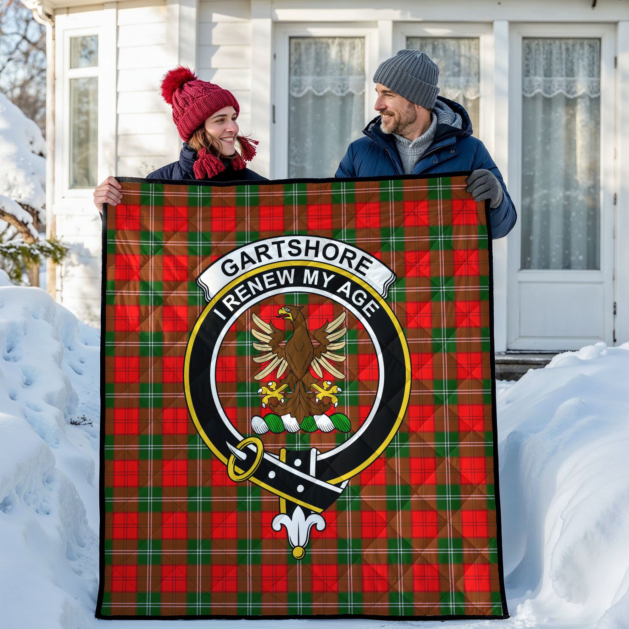 Gartshore Tartan Crest Quilt
