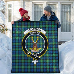 Gordon Ancient Tartan Crest Quilt