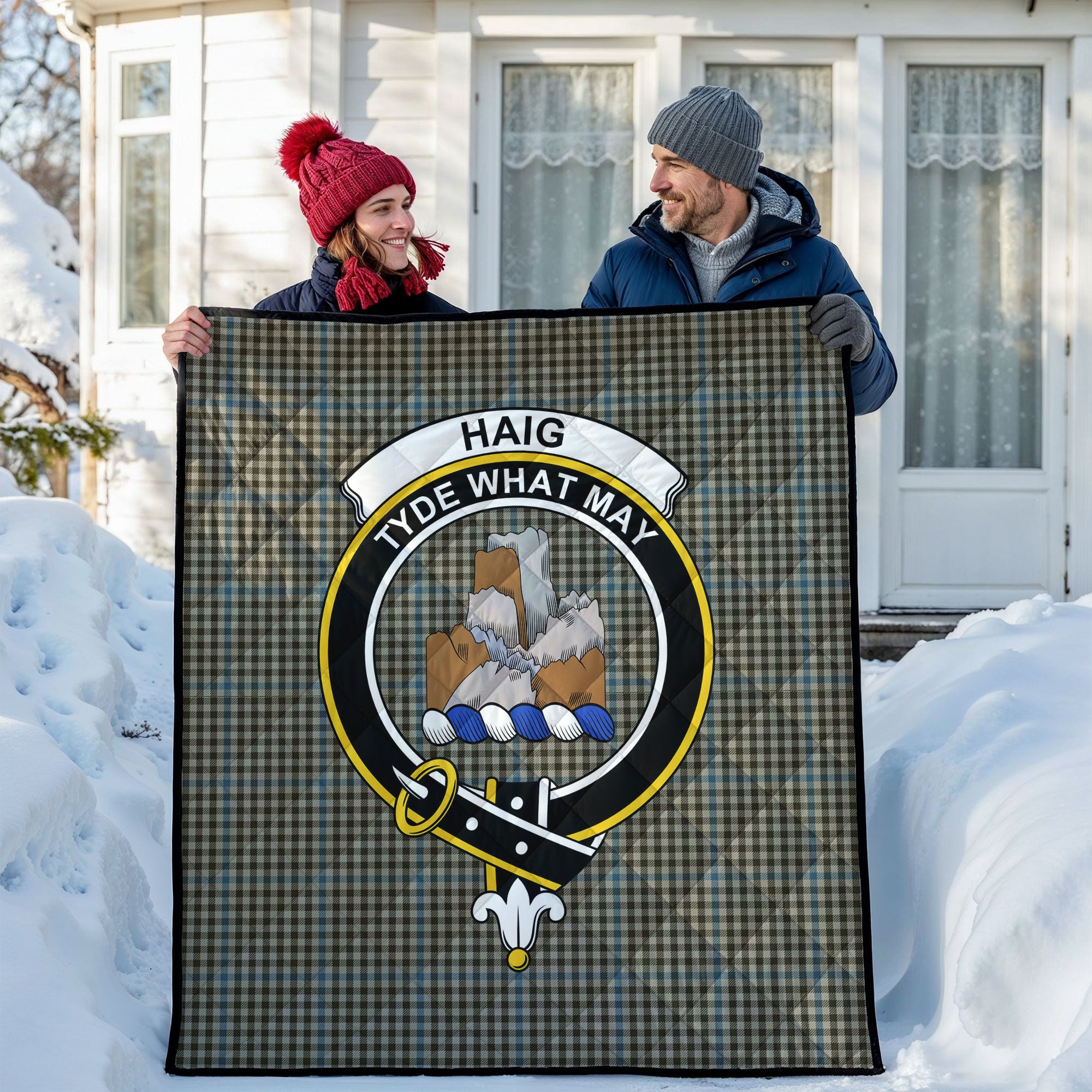 Haig Check Tartan Crest Quilt
