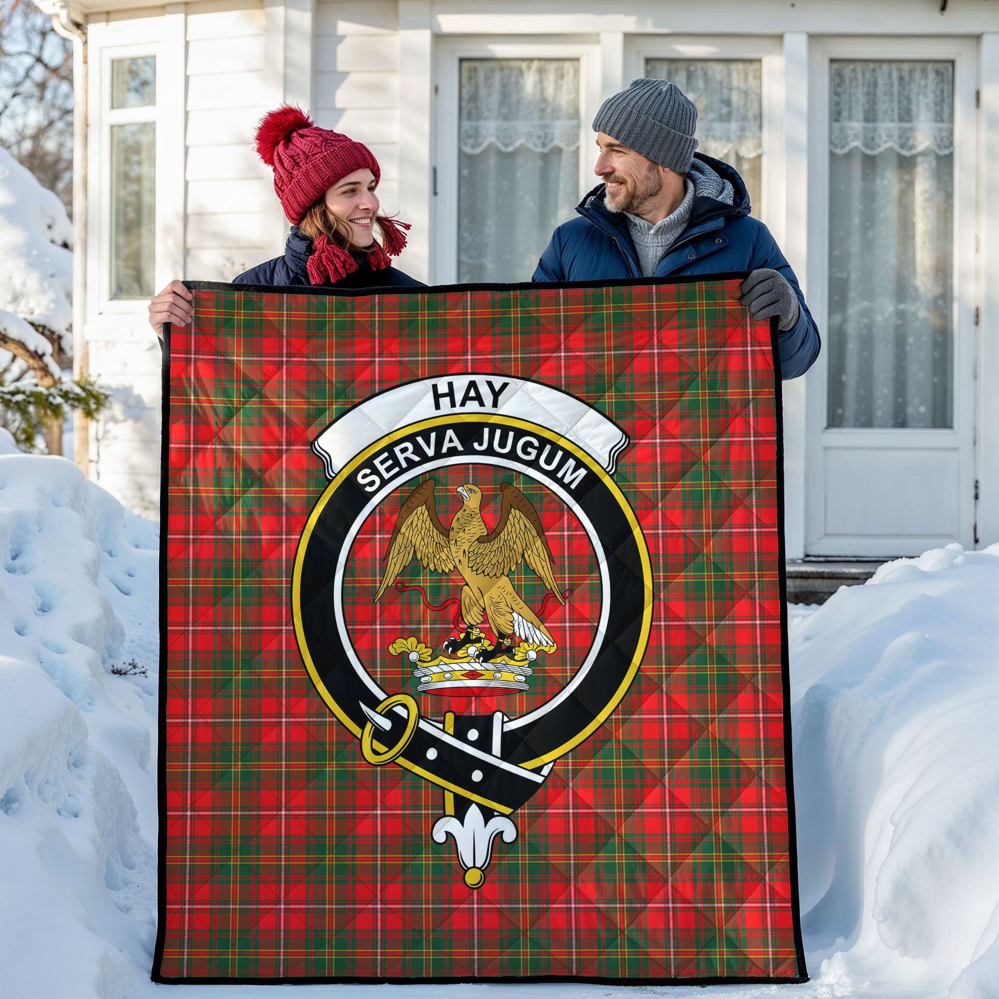 Hay Modern Tartan Crest Quilt