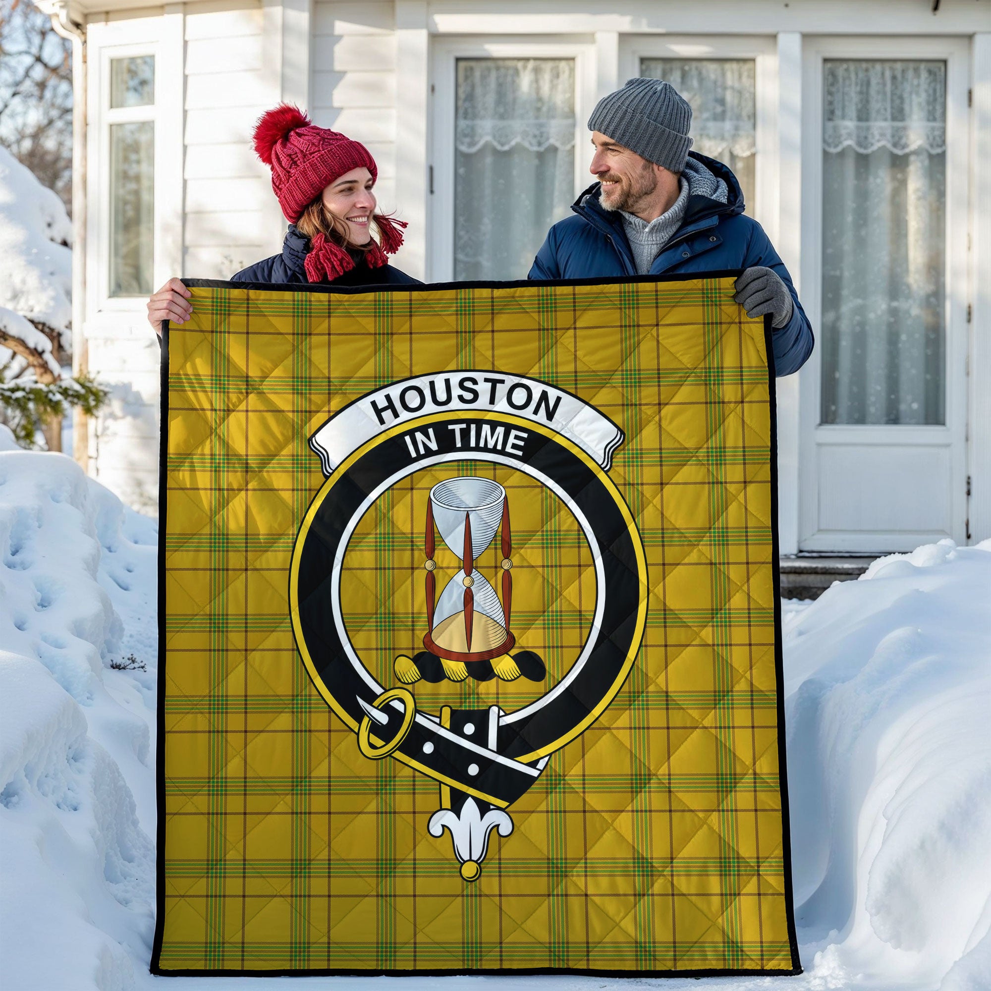 Houston Tartan Crest Quilt