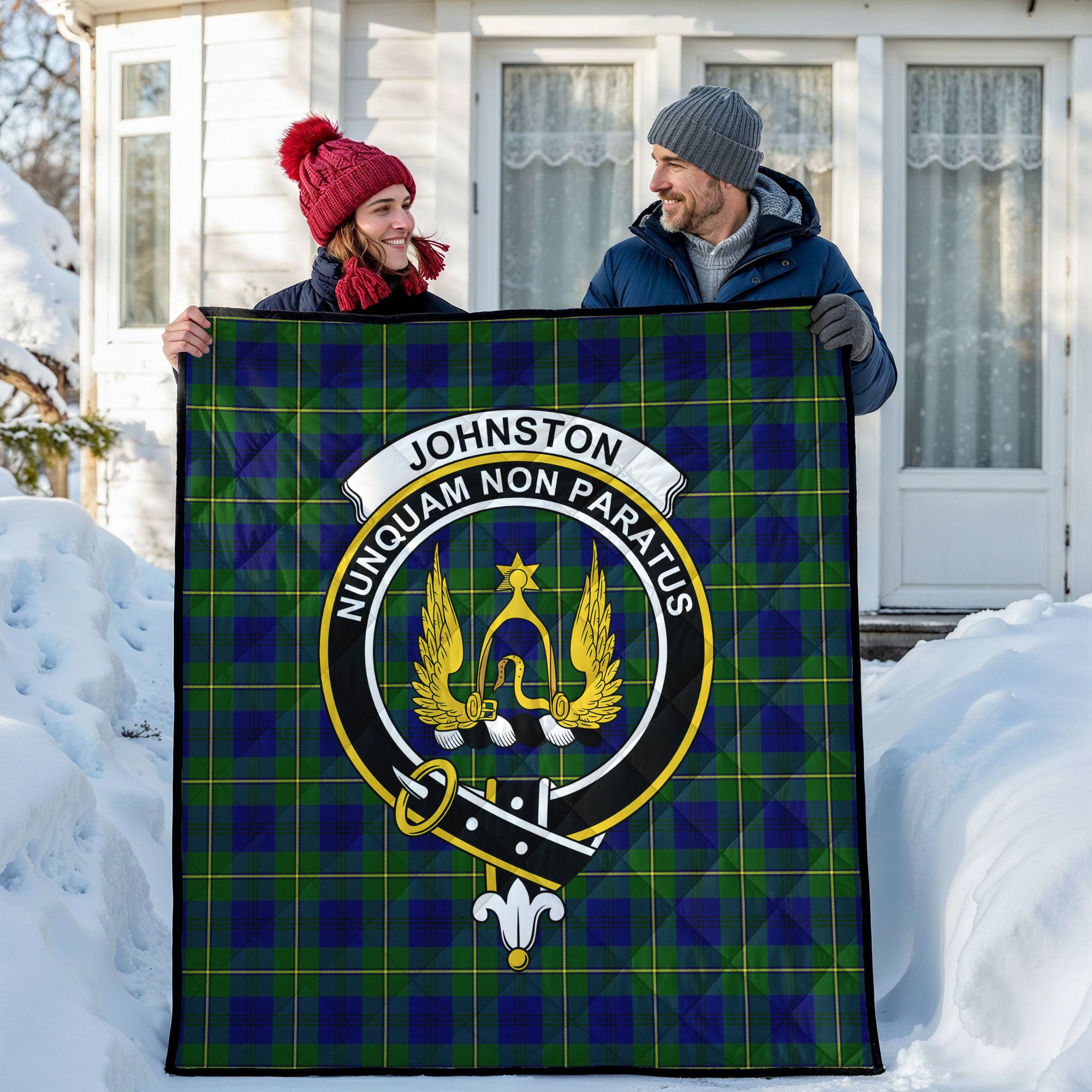 Johnston Modern Tartan Crest Quilt