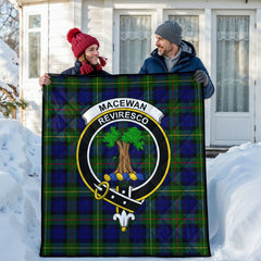 MacEwan Modern Tartan Crest Quilt