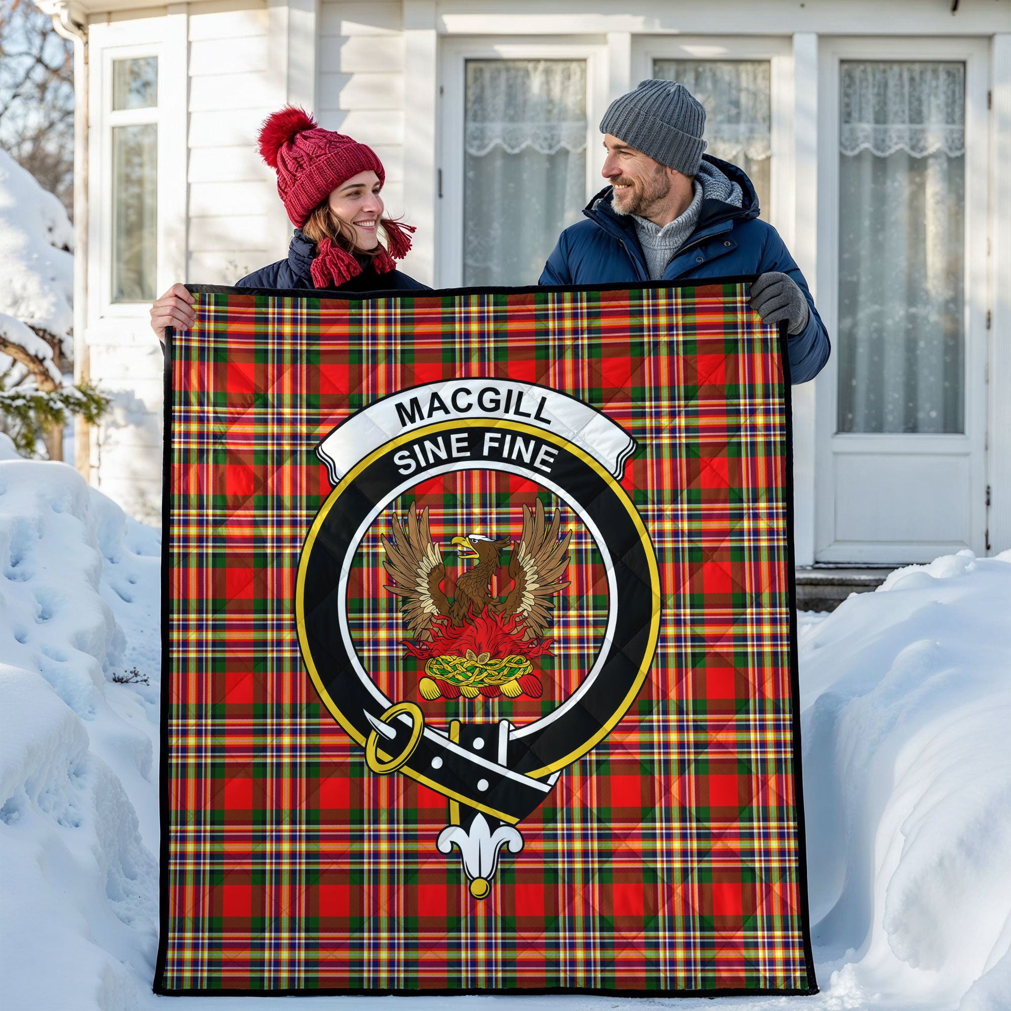 MacGill Modern Tartan Crest Quilt