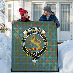 MacIntosh Hunting Ancient Tartan Crest Quilt