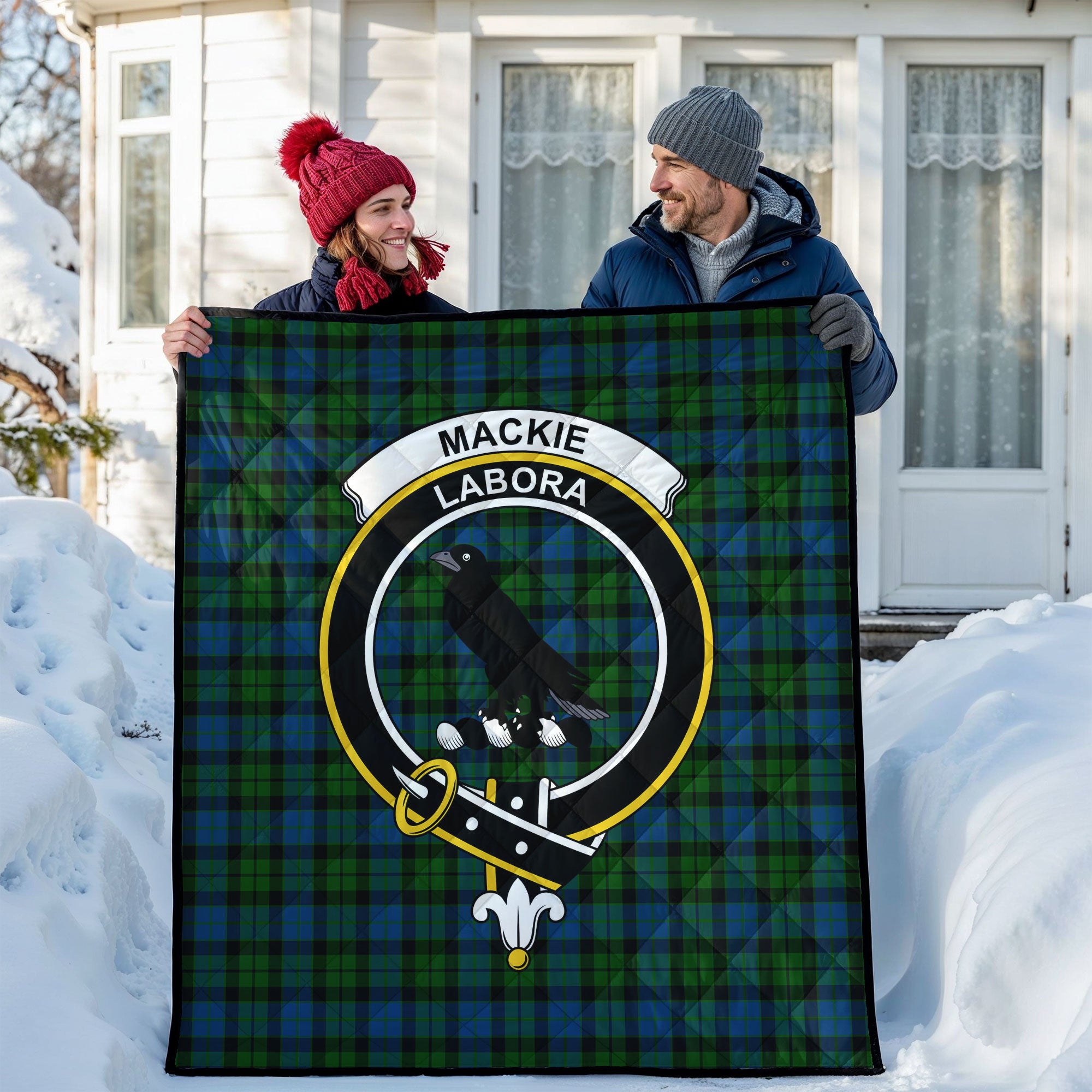 MacKie Tartan Crest Quilt