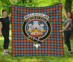 MacLauchlan Ancient Tartan Crest Quilt