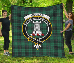 McLean Hunting Ancient Tartan Crest Quilt