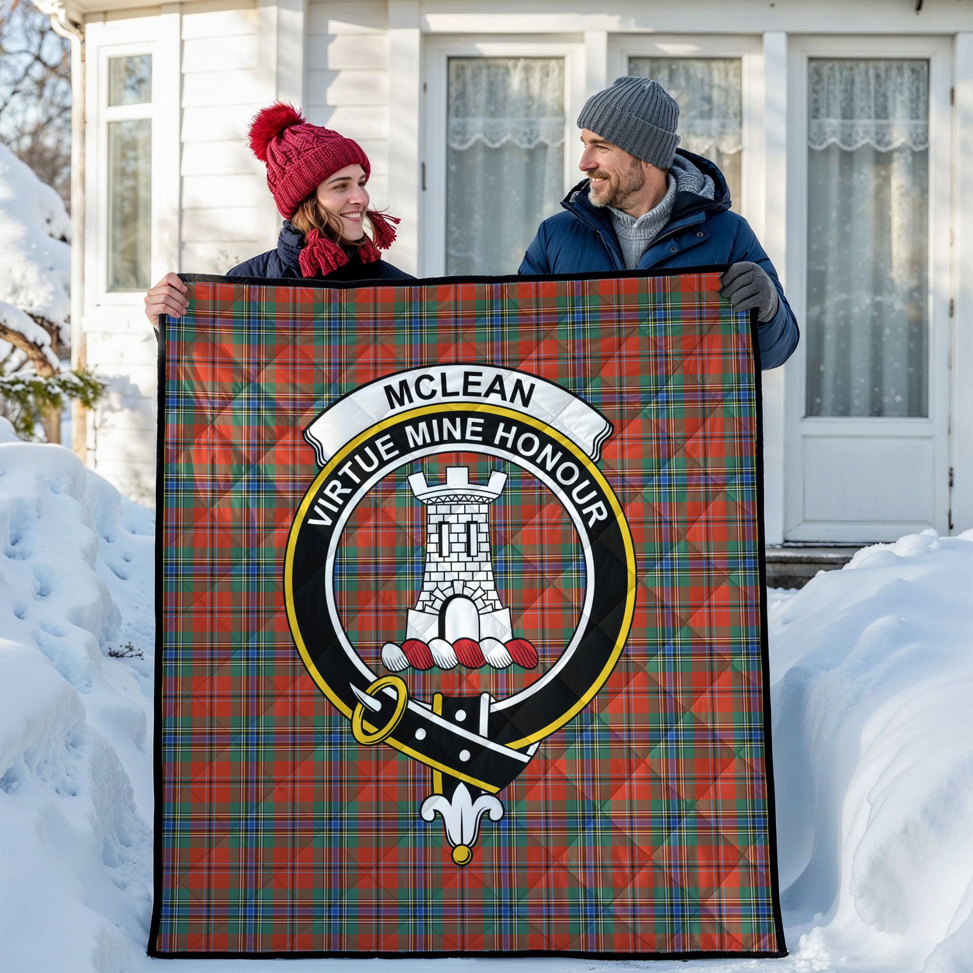 McLean of Duart Ancient Tartan Crest Quilt