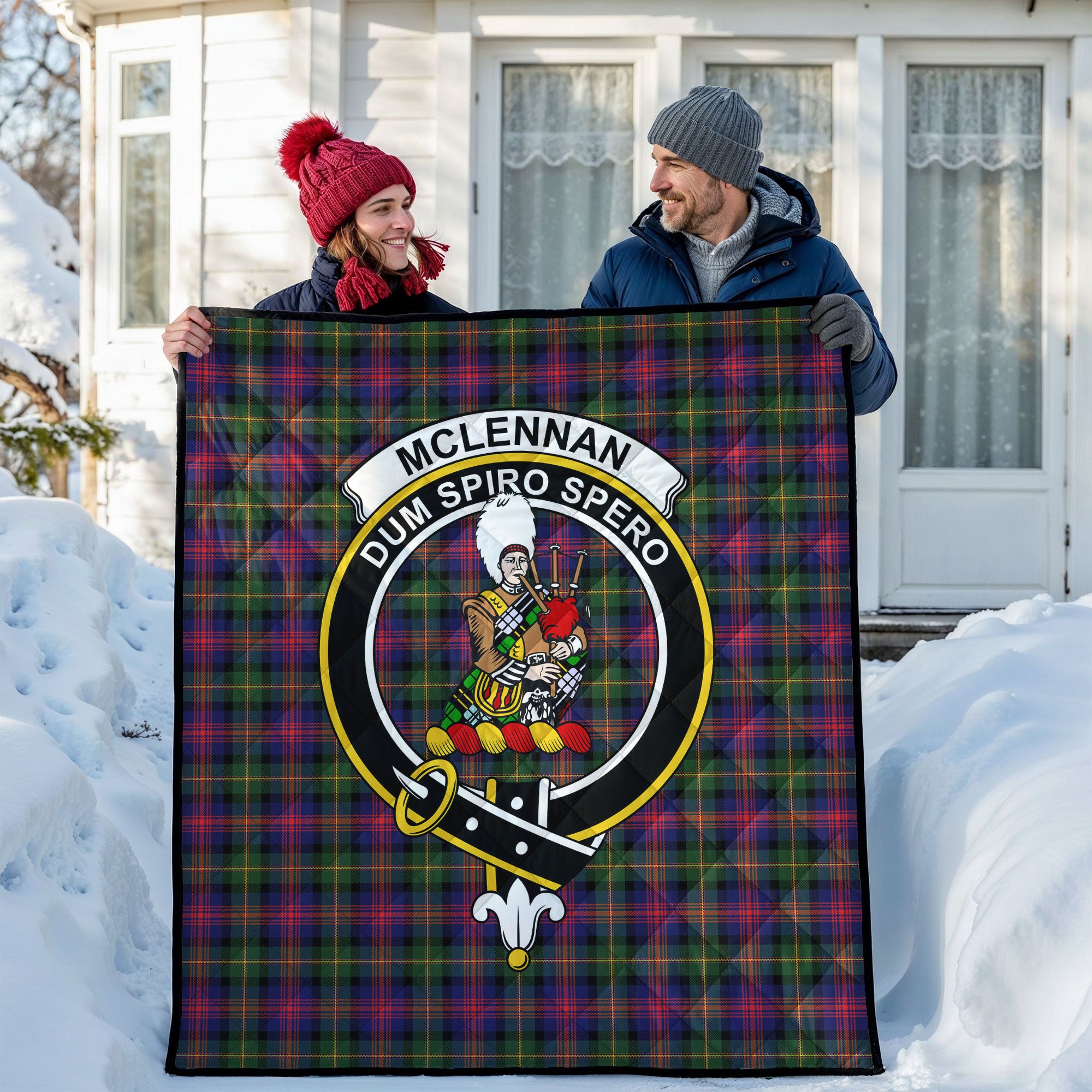 McLennan Modern Tartan Crest Quilt