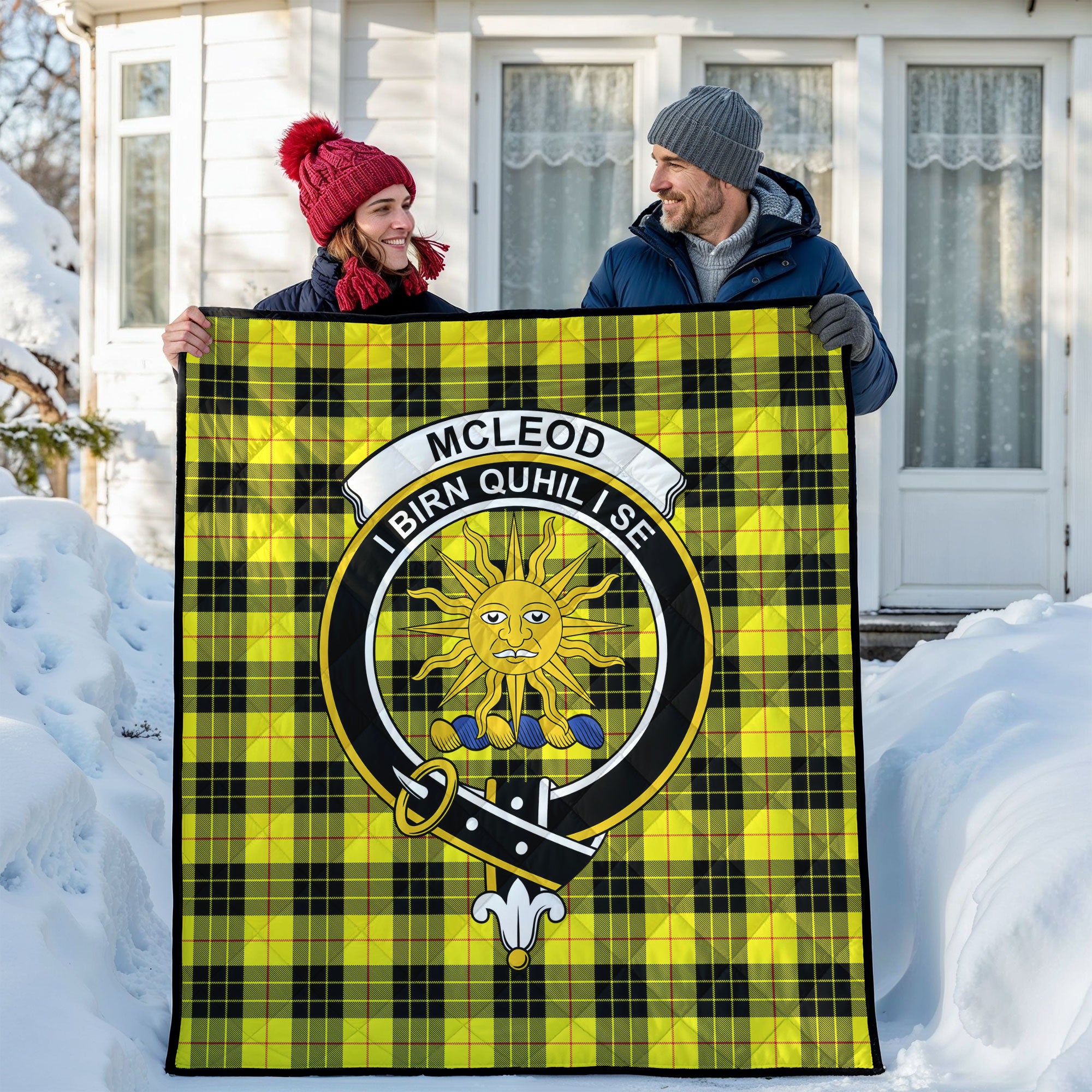 McLeod of Lewis Modern Tartan Crest Quilt
