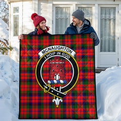 McNaughton Modern Tartan Crest Quilt