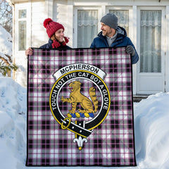 McPherson Hunting Modern Tartan Crest Quilt