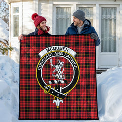 McQueen Modern Tartan Crest Quilt