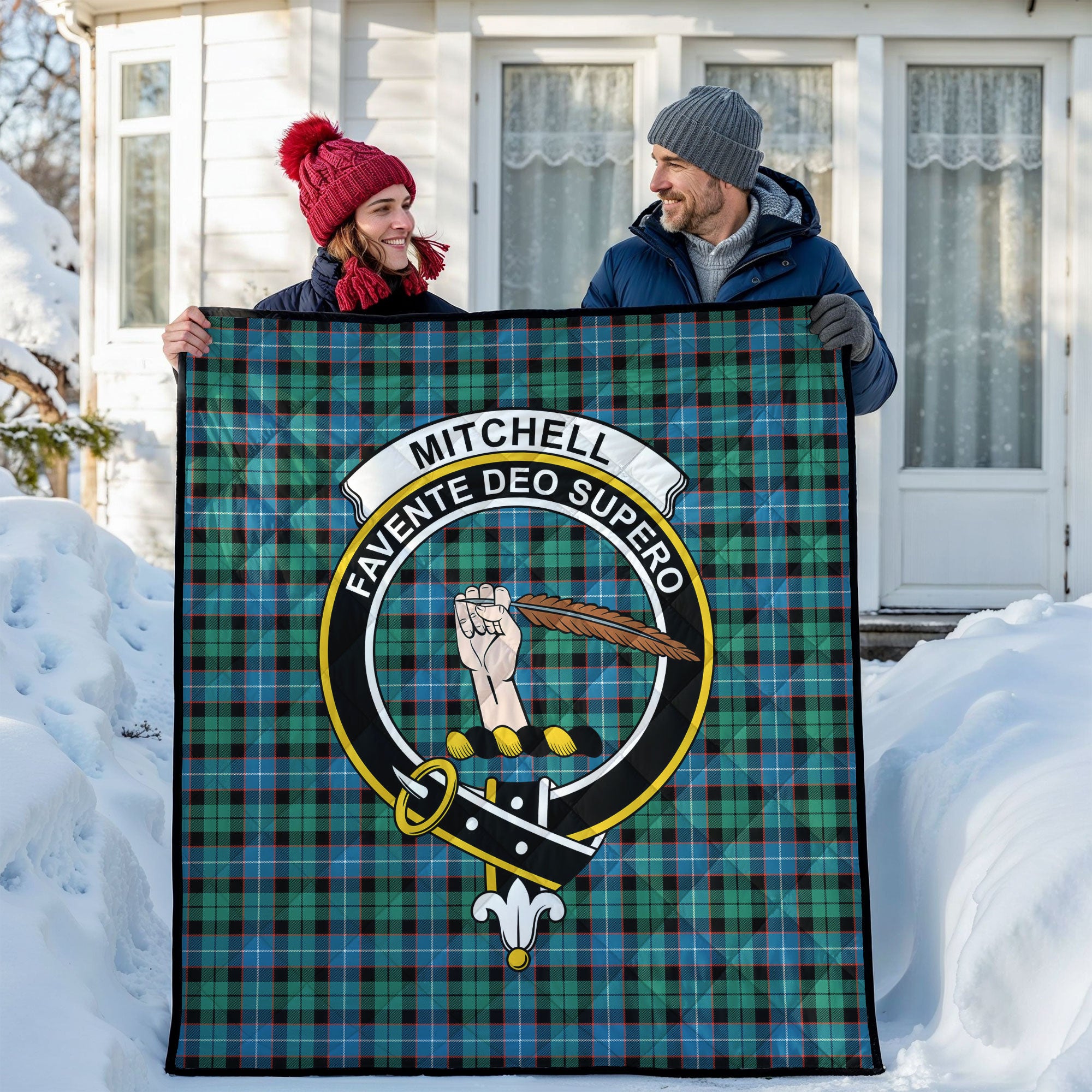 Mitchell Ancient Tartan Crest Quilt