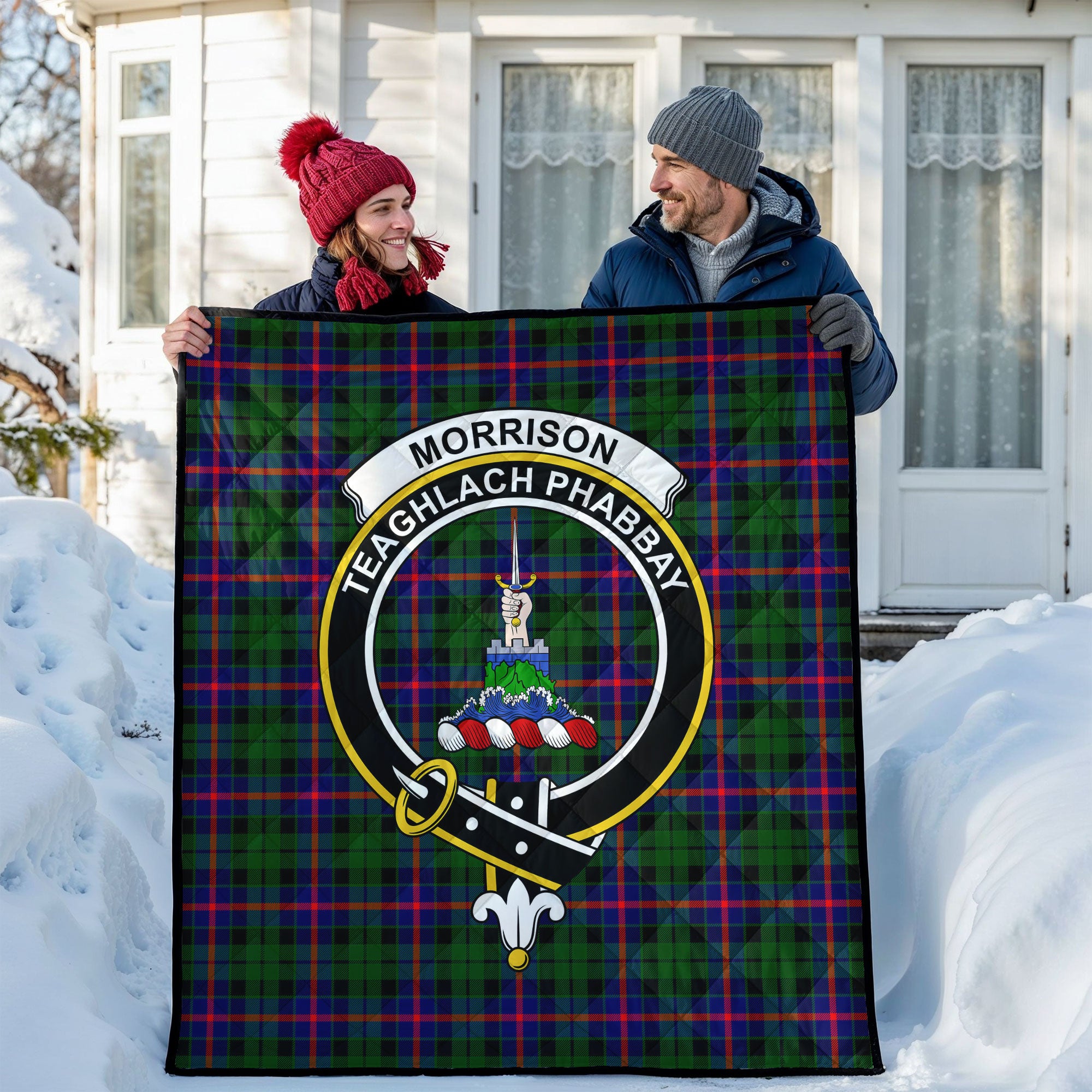 Morrison Modern Tartan Crest Quilt
