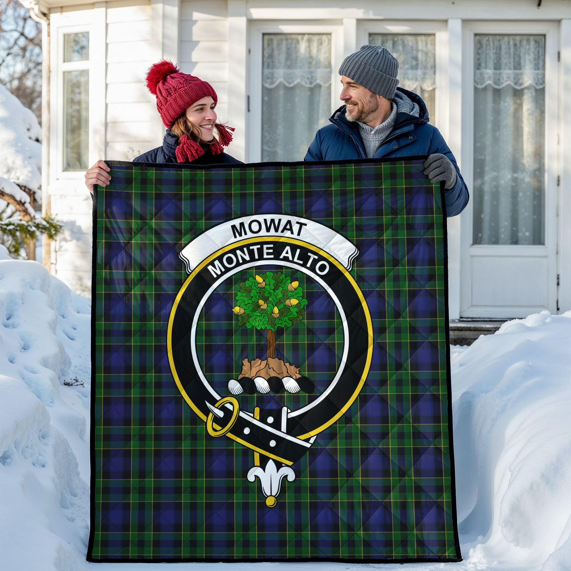 Mowat Modern Tartan Crest Quilt