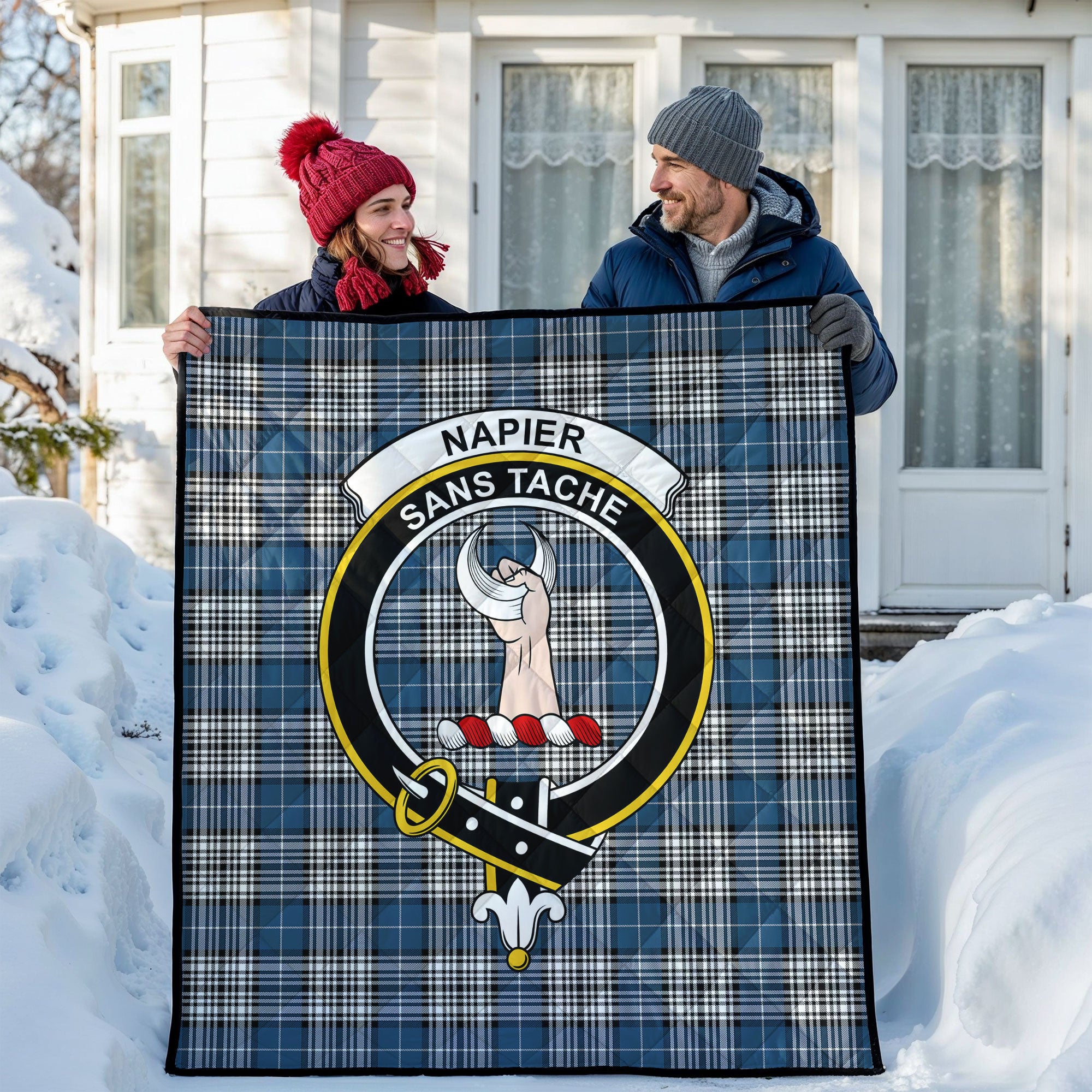 Napier Modern Tartan Crest Quilt