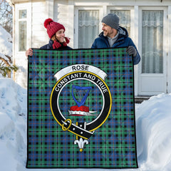 Rose Hunting Ancient Tartan Crest Quilt