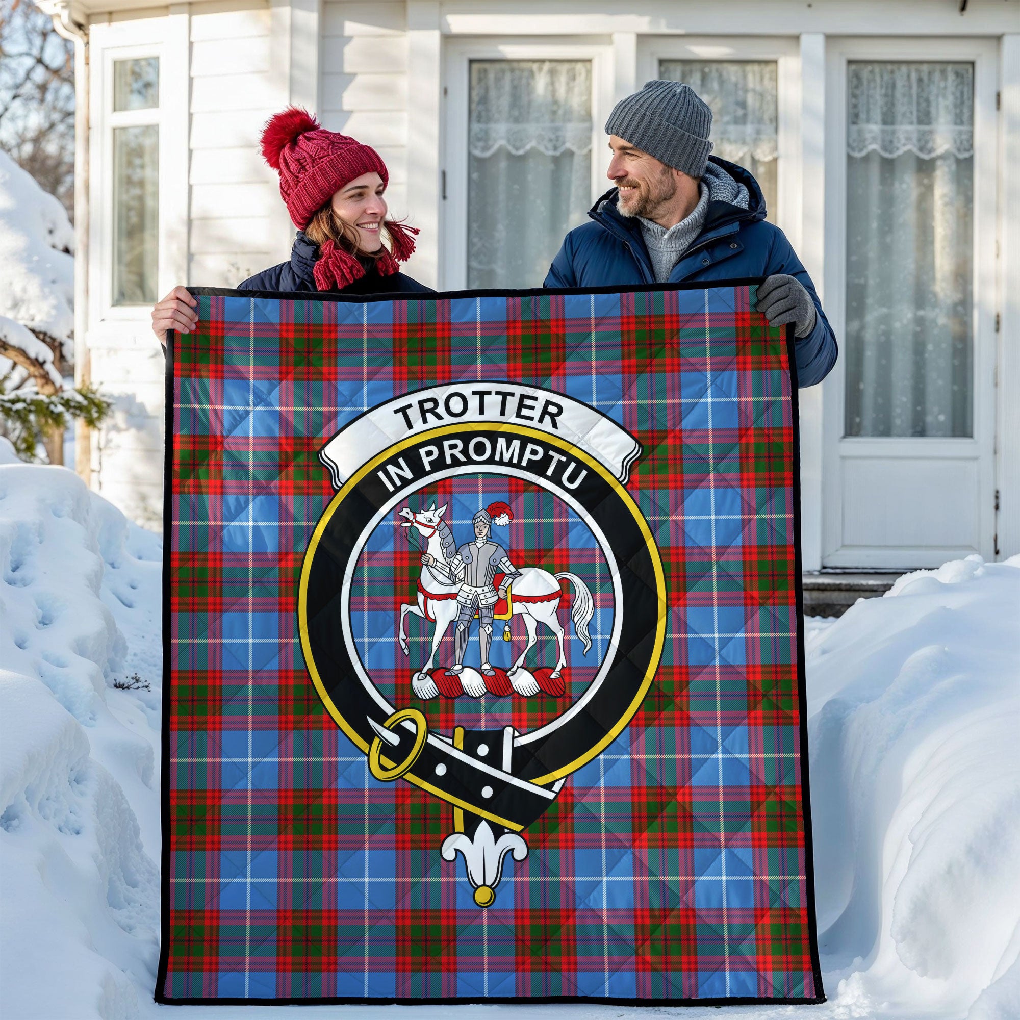 Trotter Tartan Crest Quilt
