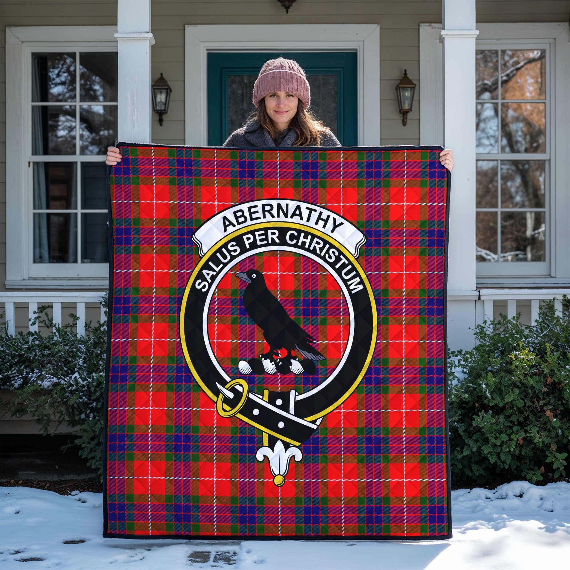 Abernathy Tartan Crest Quilt