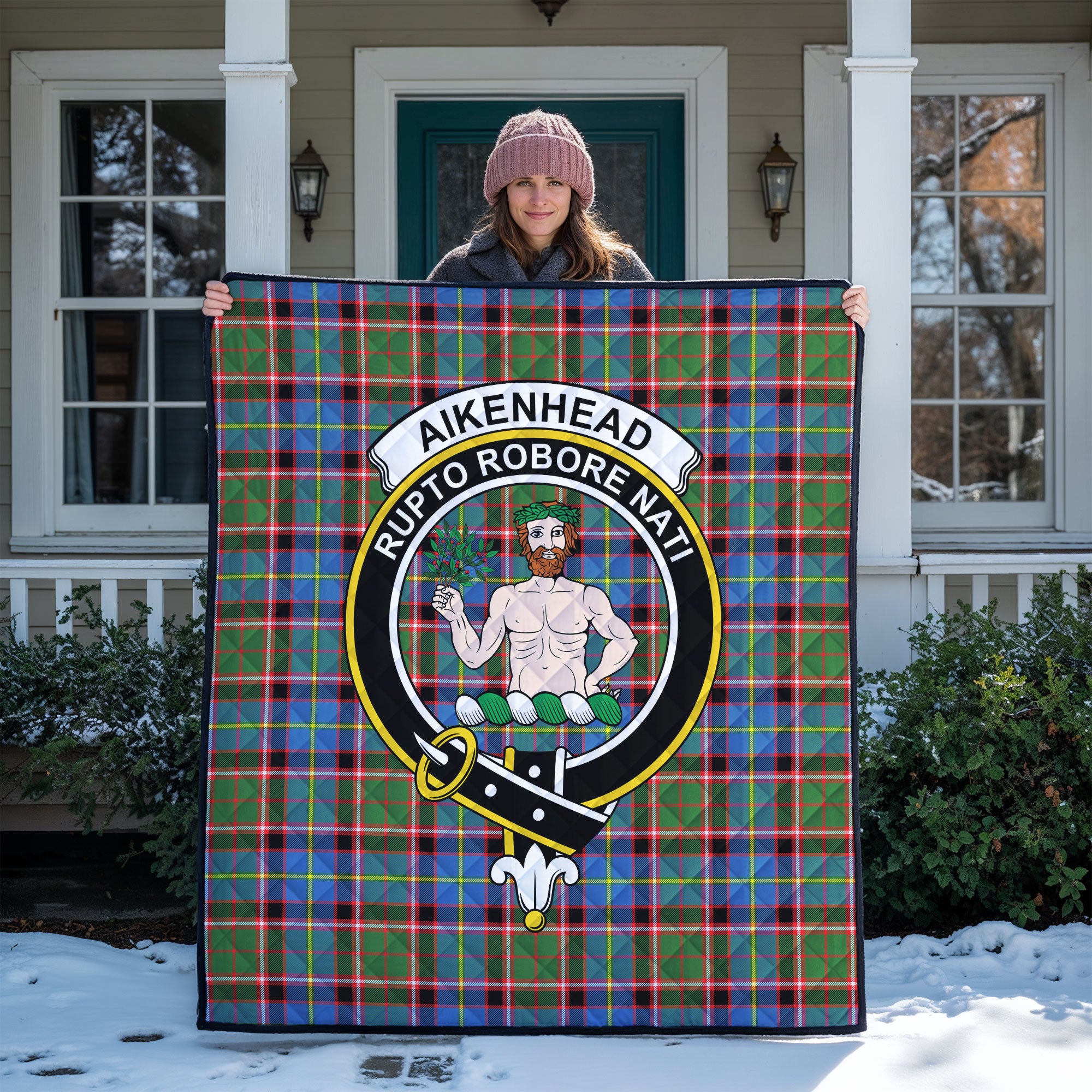 Aikenhead Tartan Crest Quilt