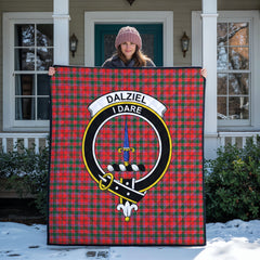 Dalziel Modern Tartan Crest Quilt