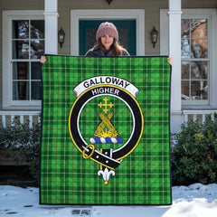 Galloway District Tartan Crest Quilt