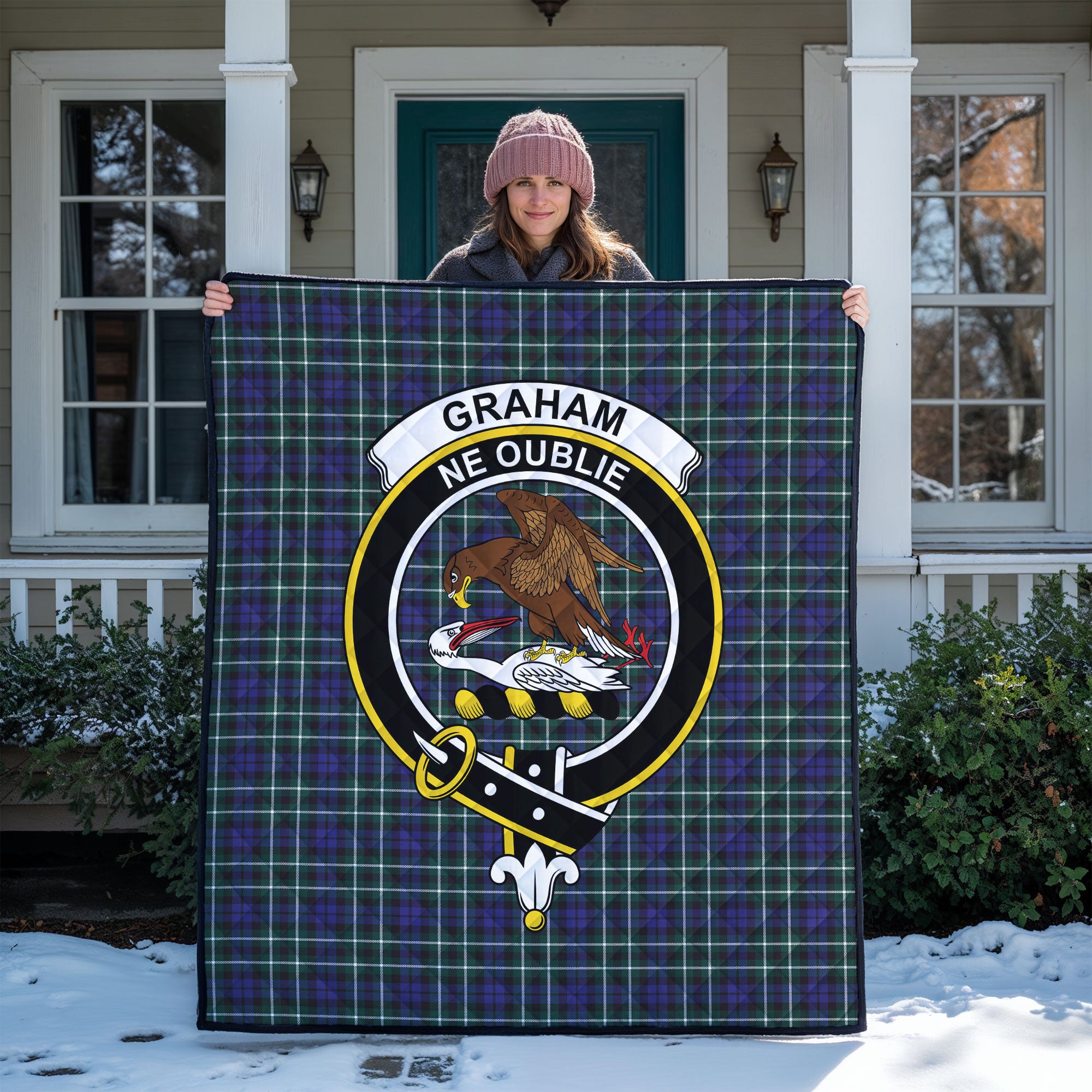Graham of Montrose Ancient Tartan Crest Quilt