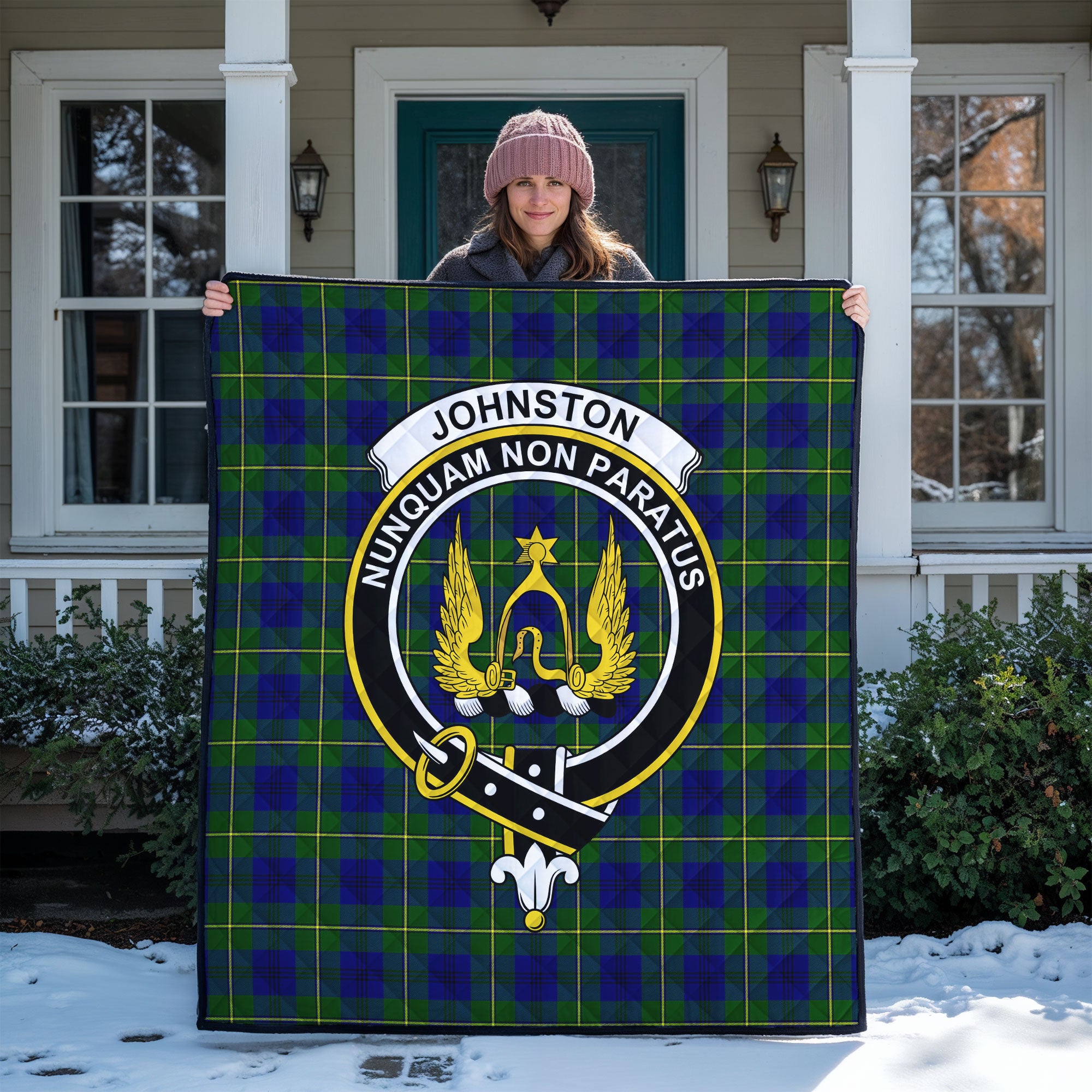 Johnston Modern Tartan Crest Quilt
