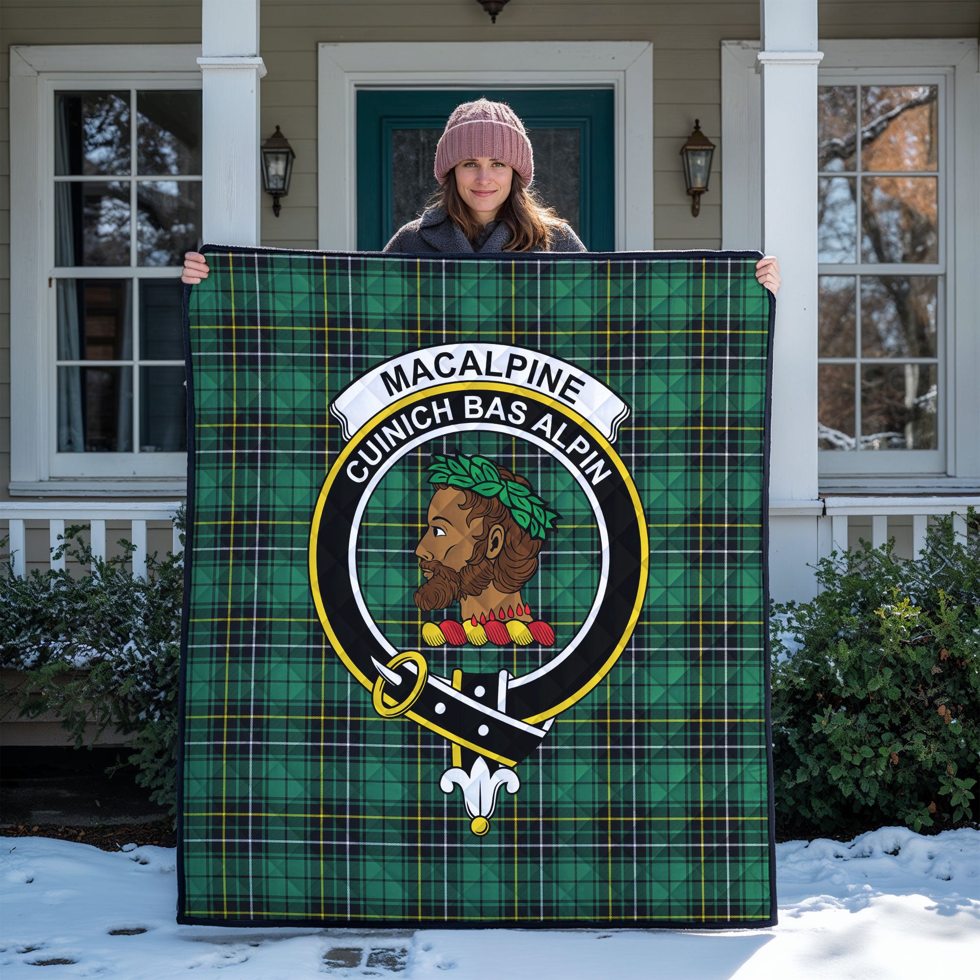 MacAlpine Ancient Tartan Crest Quilt