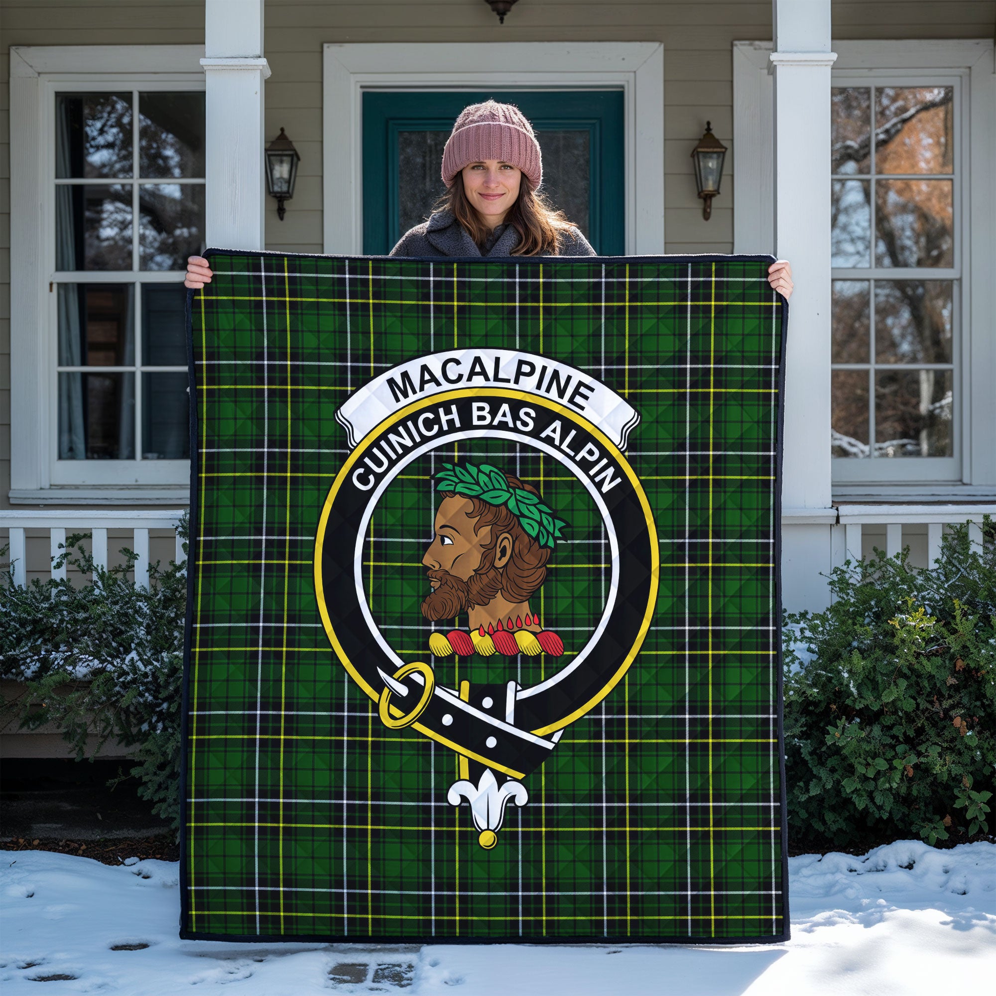 MacAlpine Modern Tartan Crest Quilt