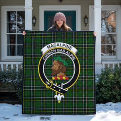 MacAlpine Modern Tartan Crest Quilt