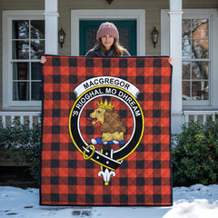 MacGregor Rob Roy Ancient Tartan Crest Quilt