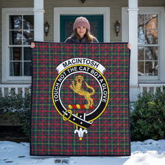 MacIntosh Hunting Modern Tartan Crest Quilt