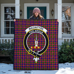 MacIntyre Modern Tartan Crest Quilt