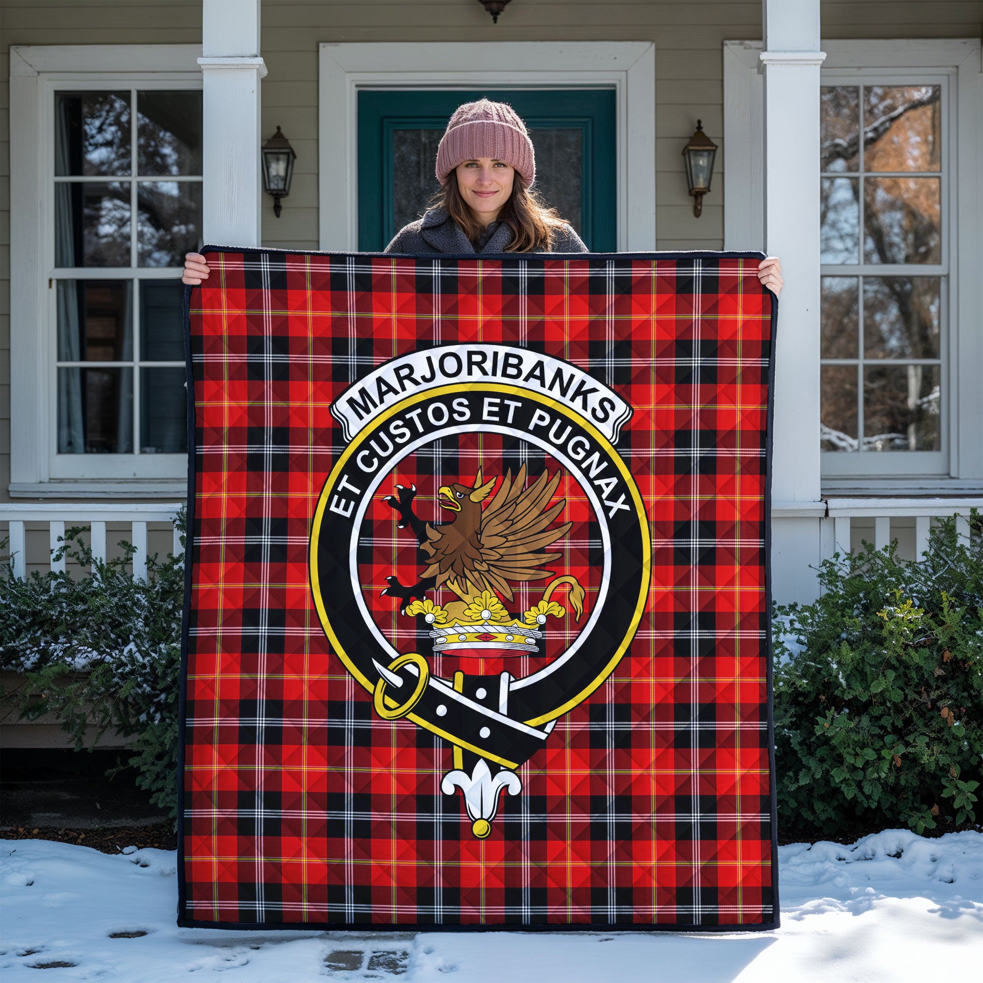 Marjoribanks Tartan Crest Quilt