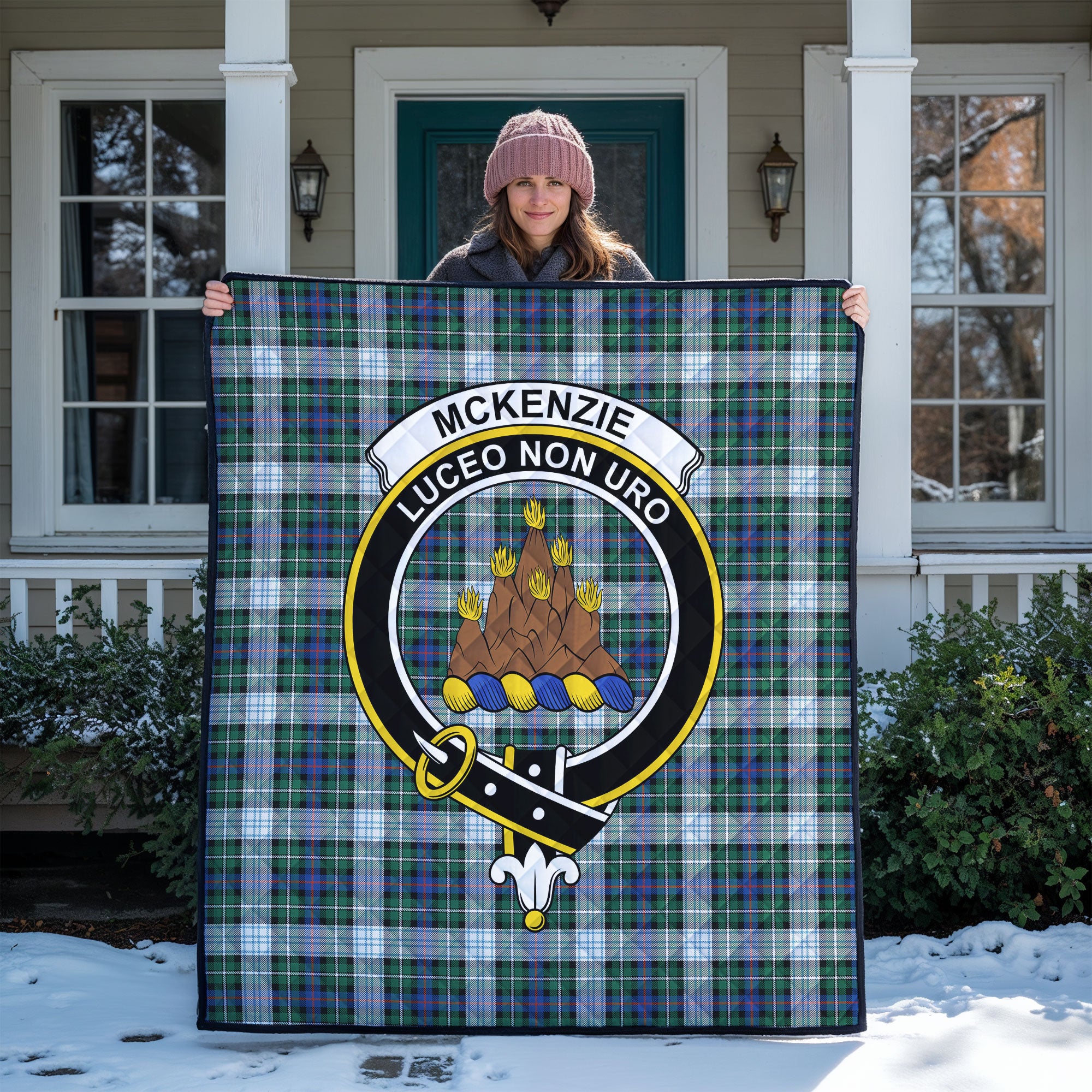 McKenzie Dress Modern Tartan Crest Quilt