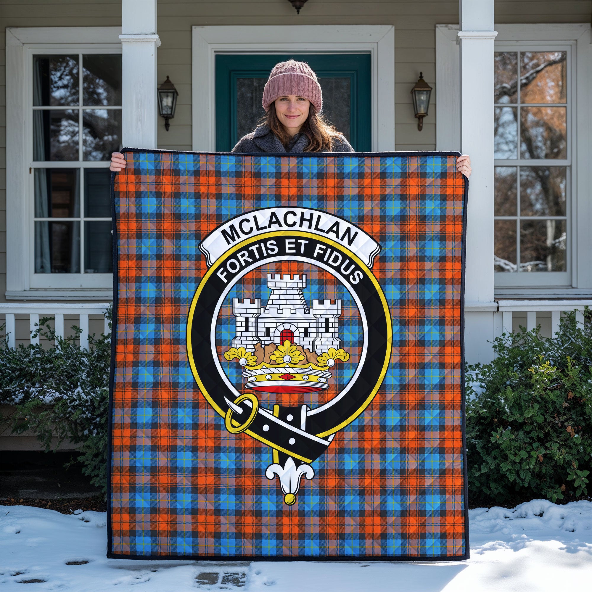 McLachlan Ancient Tartan Crest Quilt