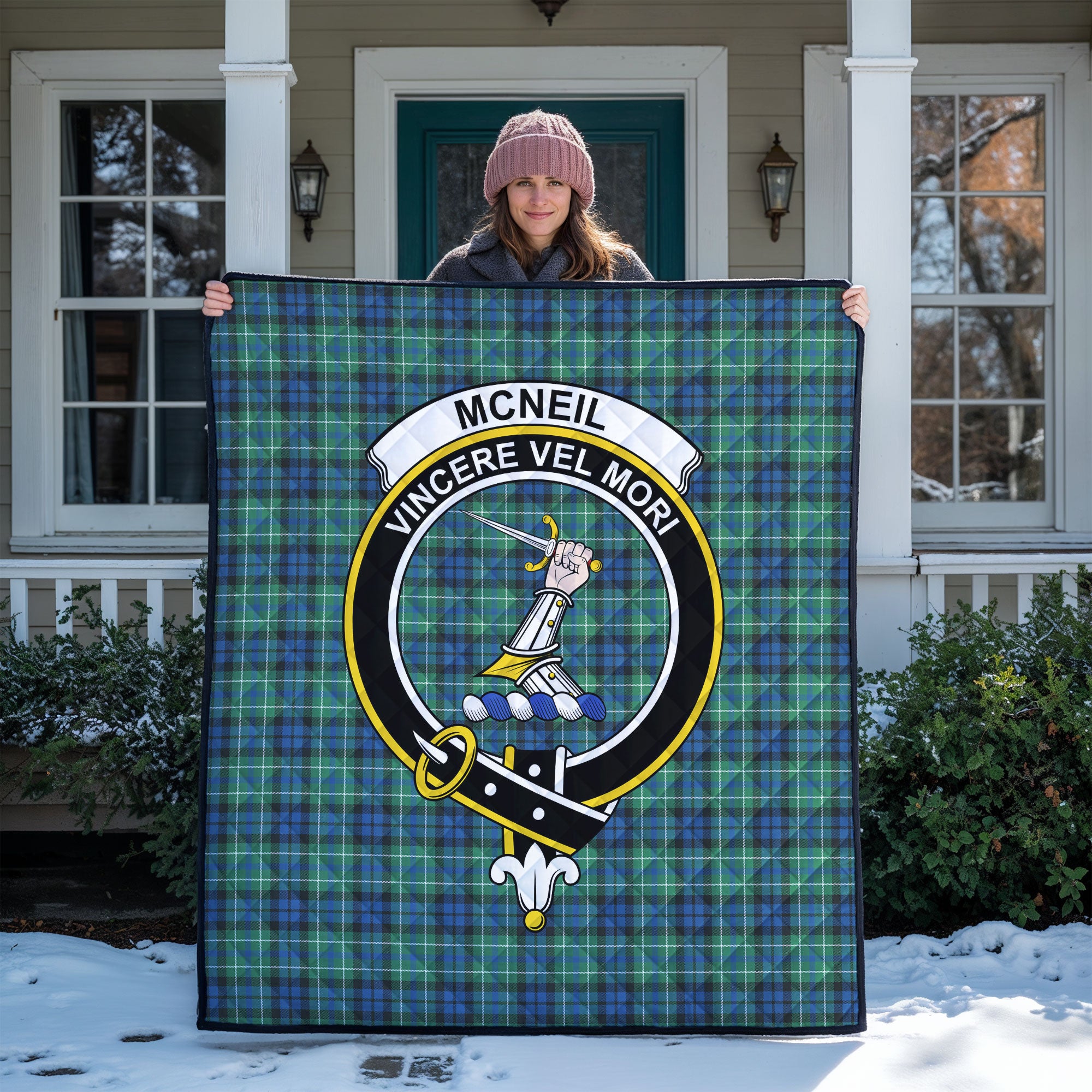 McNeil of Colonsay Ancient Tartan Crest Quilt
