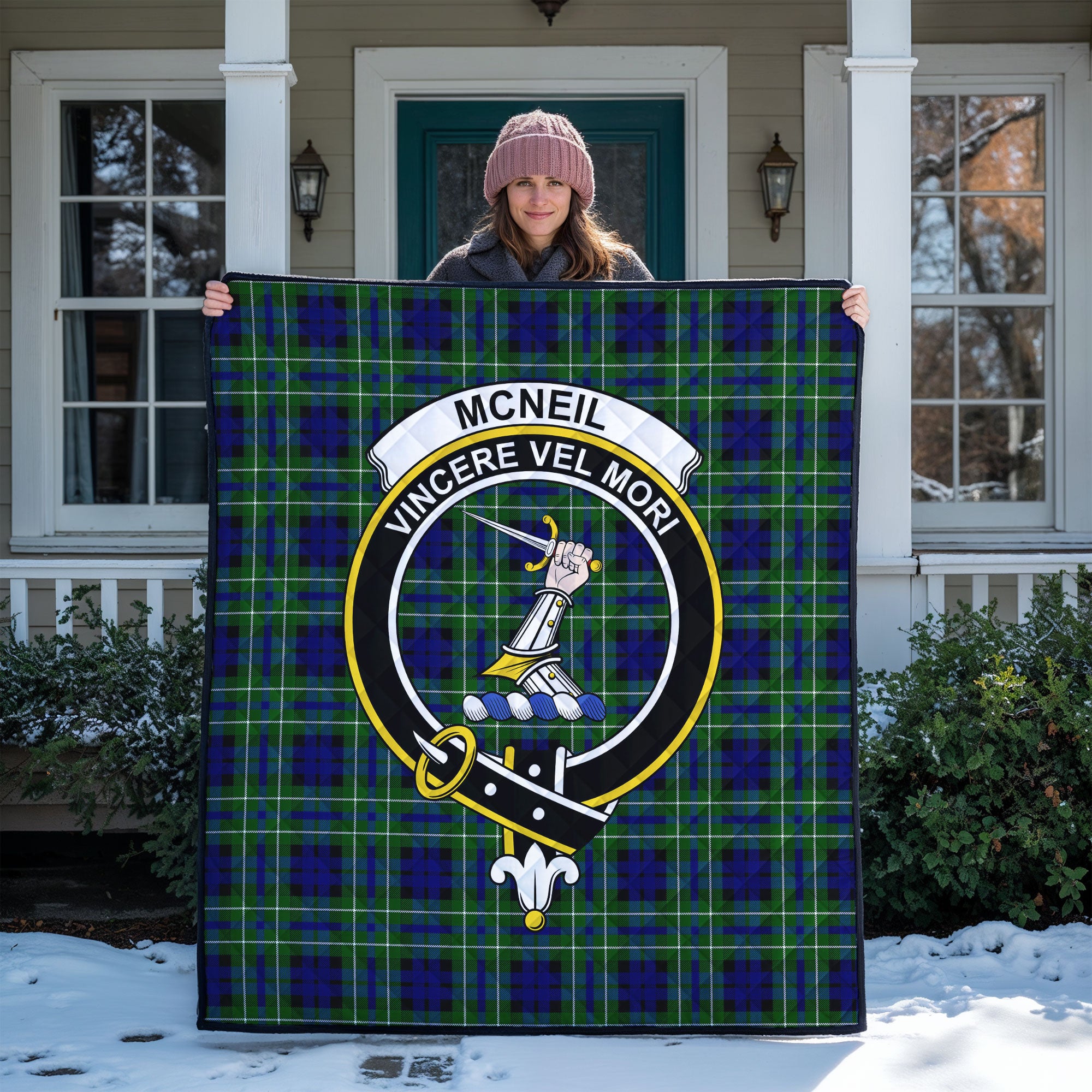 McNeil of Colonsay Modern Tartan Crest Quilt