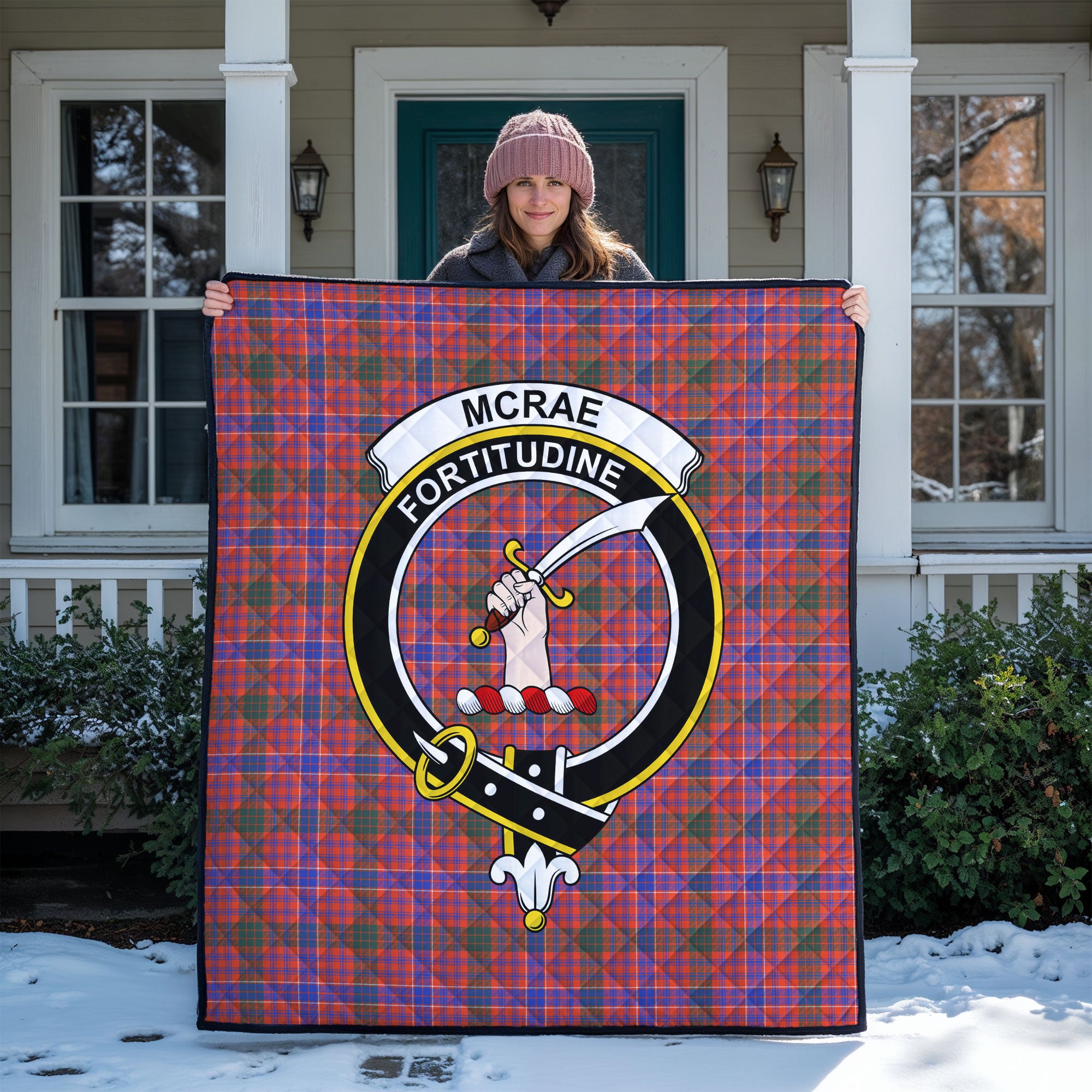McRae Ancient Tartan Crest Quilt